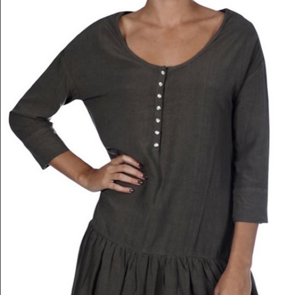 One Teaspoon Rango Dress In Khaki - Picture 2 of 4